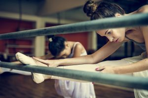 Ballet Dancer Training School Concept